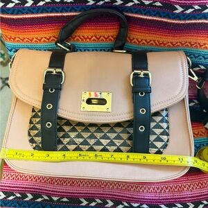 Stylish Pink and Black Women's Bag